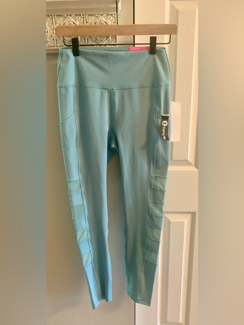 Gottex Teal Women’s Leggings with Side Panel Detail NWT -M